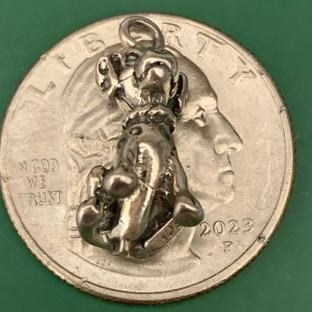 .925 Dalmatian Puppy Sterling Silver Jewelry Charm #pet #dalmatian